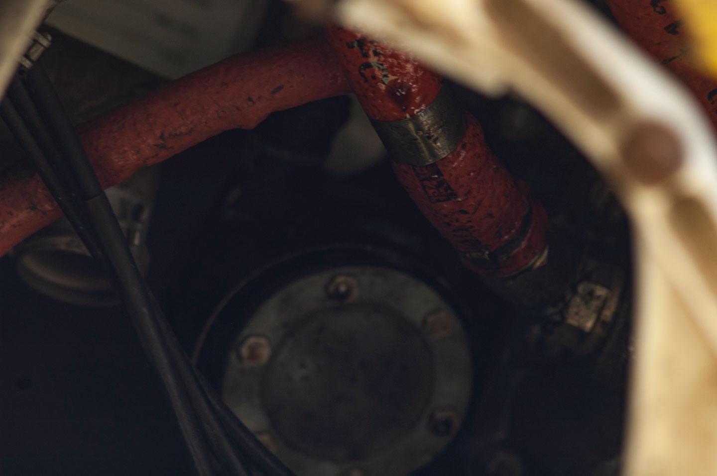 Detalle de un avión en deshuso, 2022