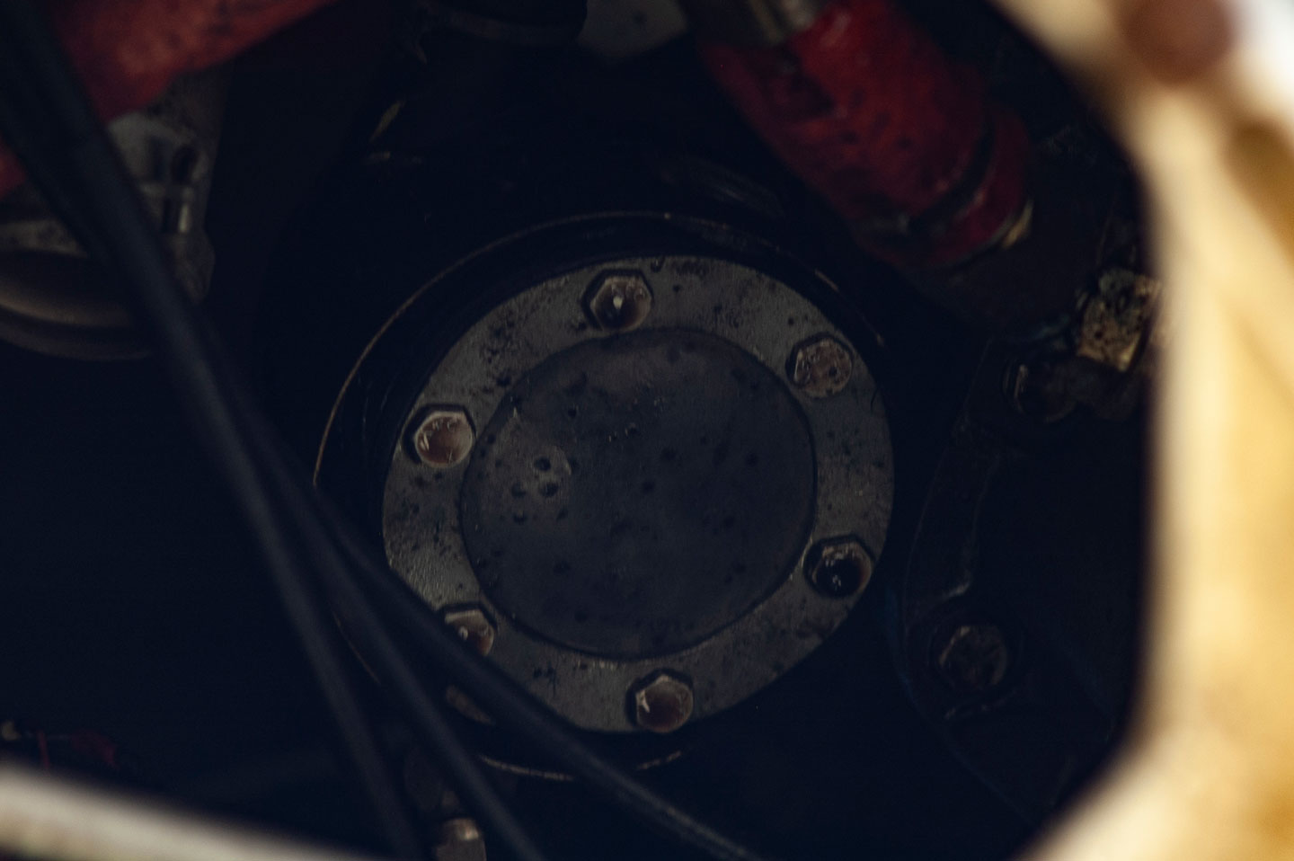 Detalle de un avión en deshuso, 2022