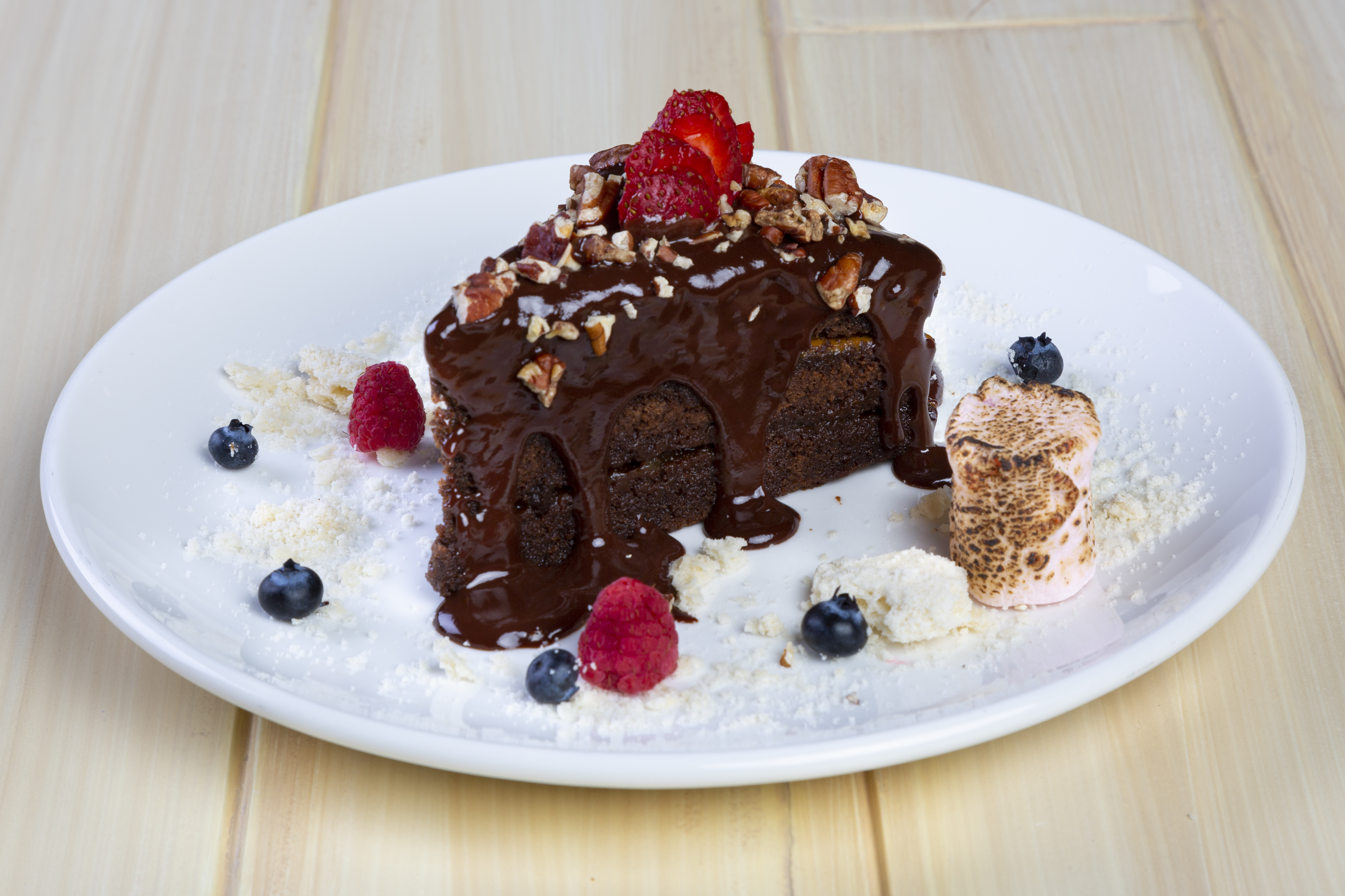 Fotografía de pastel de chocolate para Sicilia Restaurante, 2022