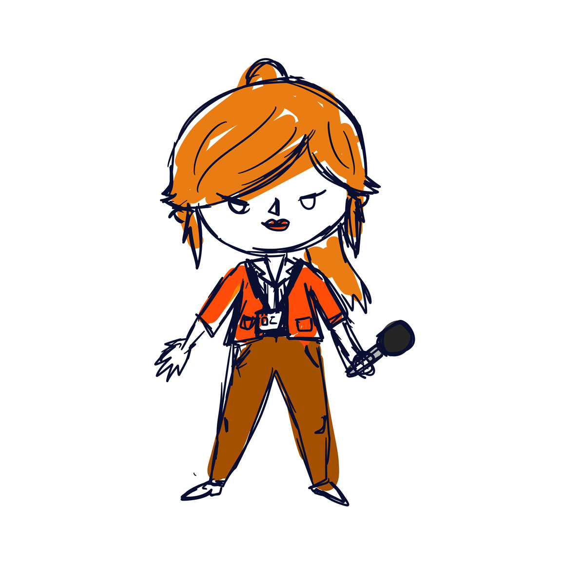 Reportera, personaje enemigo