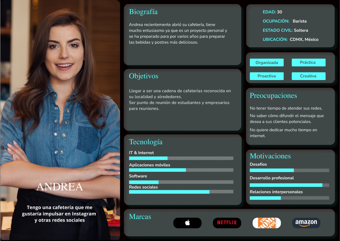 User persona 1 de Prometeo Cinema